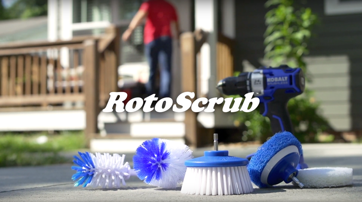 Cleaning Drill Brushes and Scrub Pads Drill Attachments - RotoScrub