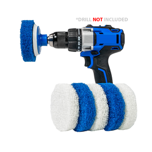 Bathroom Cleaning Scrub Pads - Drill Accessory Kit